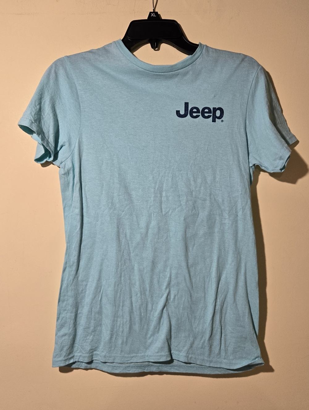 Jeep Women's Light Blue Crewneck T-Shirt